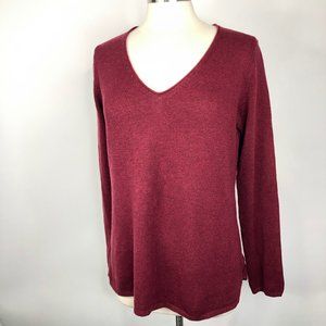 Women's Large Burgundy Sweater Size L